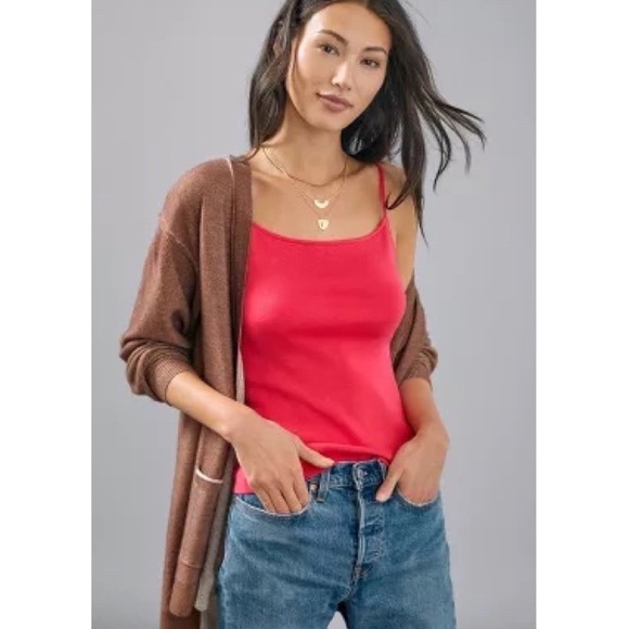 NWT Anthropologie Rashida Sweater Tank Top Pink Women’s size medium Summer vac - Picture 5 of 6
